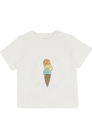 Stella McCartney T-shirt - Ivory m. Isvaffel