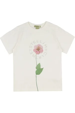 Stella McCartney T-shirt - Ivory m. Blomst