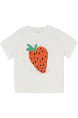 Stella McCartney T-shirt - Ivory m. JordbÃ¦r