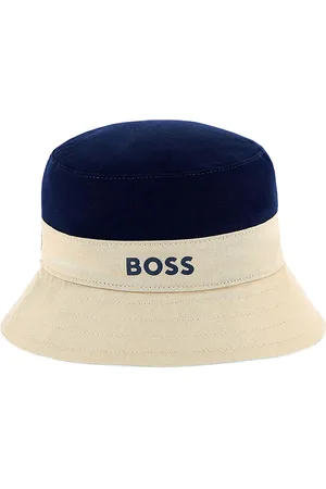 HUGO BOSS BÃ¸llehat - Vendbar - Hvid/Sand/Navy