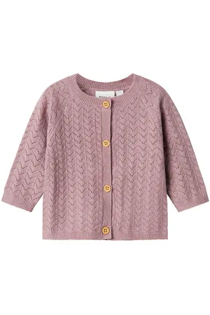 NAME IT Cardigan - Strik - NbfDesille - Elderberry