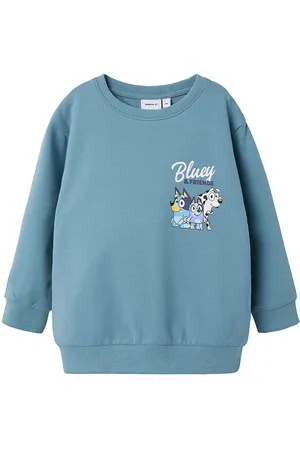 NAME IT Sweatshirt - NmmFrits Bluey - Spring Lake
