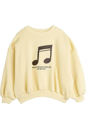 Mini Rodini Sweatshirt - Note - StÃ¸vet Gul m. Sort