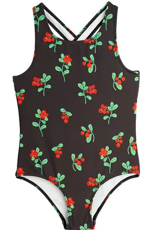 Mini Rodini Badedragt - UV 50+ - Lingonberries - Sort