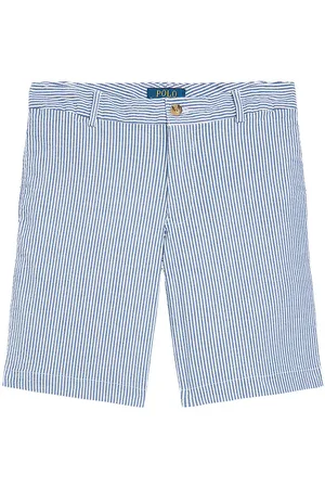 Ralph Lauren Shorts - Preppy - BlÃ¥/Hvidstribet