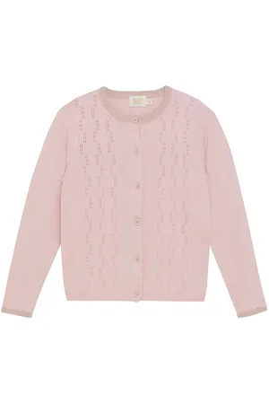 Creamie Cardigan - Pointelle - Strik - Lotus