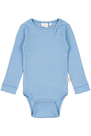 Petit Piao Body l/Ã¦ - Rib - Modal - Allure Blue
