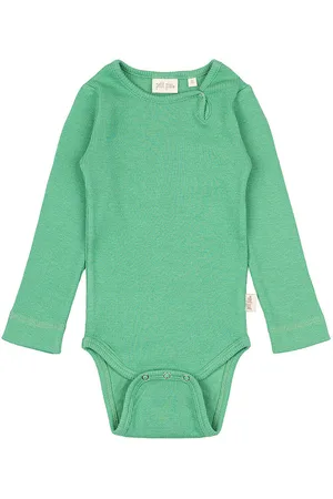 Petit Piao Body l/Ã¦ - Rib - Modal - Green Spruce