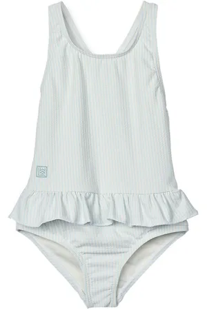 Liewood Badedragt - Amara - Y/D Stripe Pure Sky/Creme De La Crem