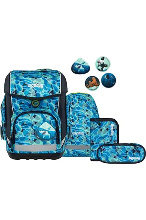 Ergobag SkoletaskesÃ¦t - Cubo - Ocean DiveBear