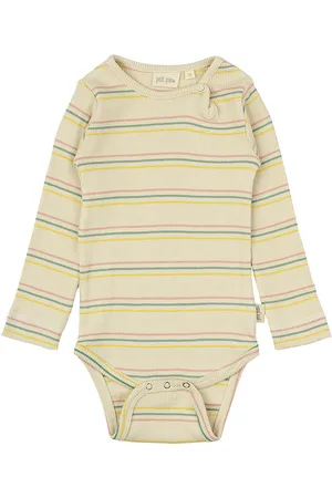 Petit Piao Body l/Ã¦ - Rib - Modal - Brigth Rose Multi Stripe