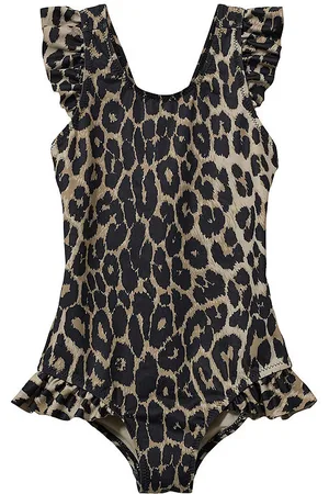 Sofie Schnoor Badedragt - Ginask - UV50+ - Light Brown Leopa
