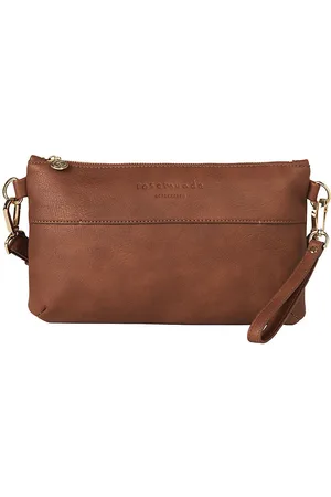 Rosemunde Clutch - Cocoa Brown/Gold