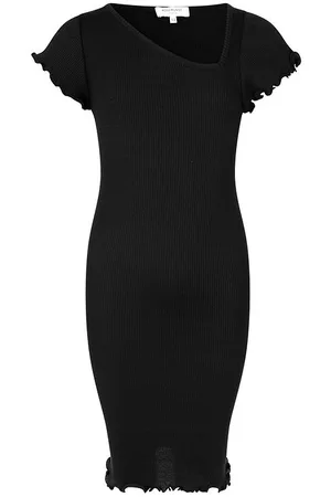 Rosemunde Kjole - Rib - Sort
