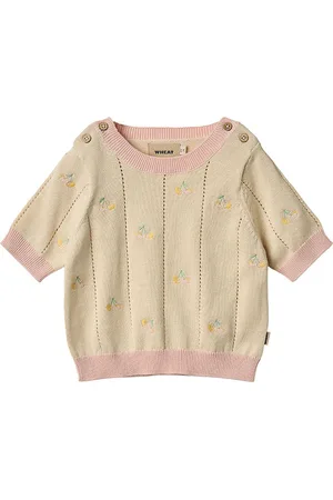 WHEAT T-shirt - Strik - Malvina - Sandshell