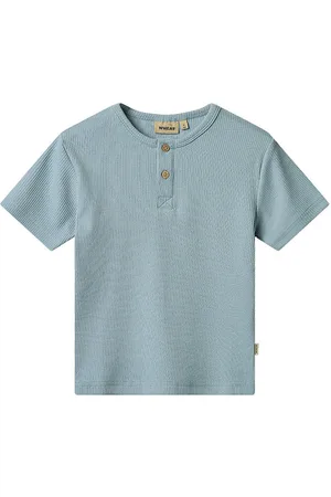 WHEAT T-shirt - Rib - Lumi - Calm Blue