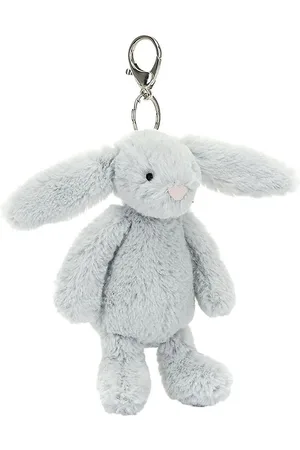 Jellycat NÃ¸glering - 18x5 cm - Bashful Silver Bunny Bag