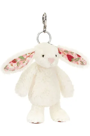 Jellycat NÃ¸glering - 18x5 cm - Blossom Cream Bunny 