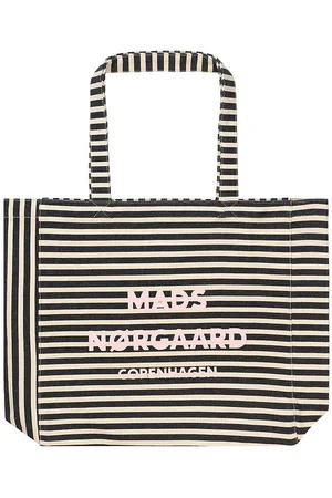 Mads Norgaard Shopper - Recycled Boutique Athene - Black Stripe