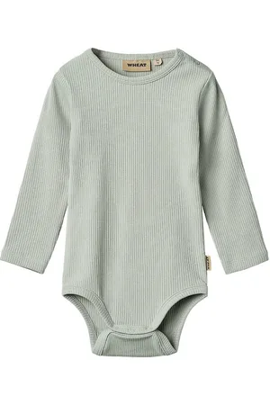 WHEAT Body l/Ã¦ - Rib - Spencer - Rainy Sky