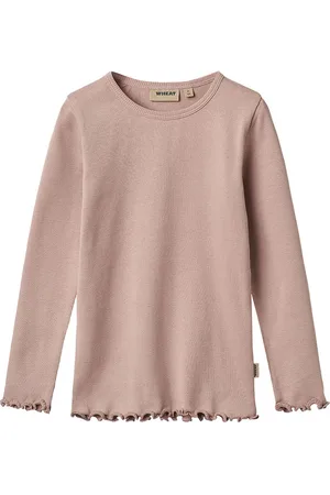 WHEAT Bluse - Rib - Ida - Rose Powder