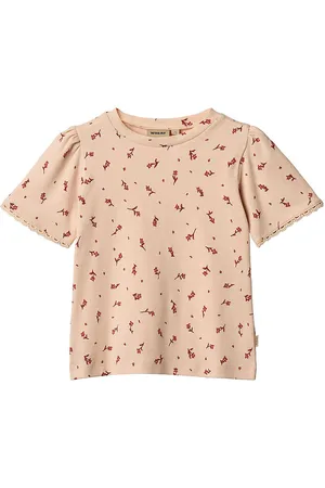 WHEAT T-shirt - Rib - Iris - Rose Water Flowers