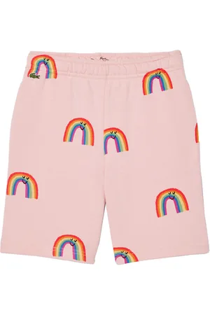 Lacoste Sweatshorts - Pink m. Regnbuer