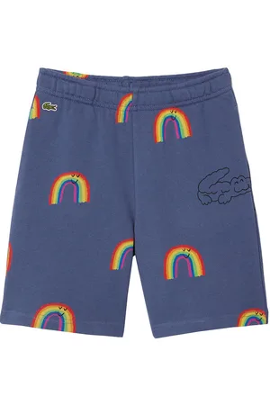 Lacoste Sweatshorts - Blue Purple m. Regnbuer