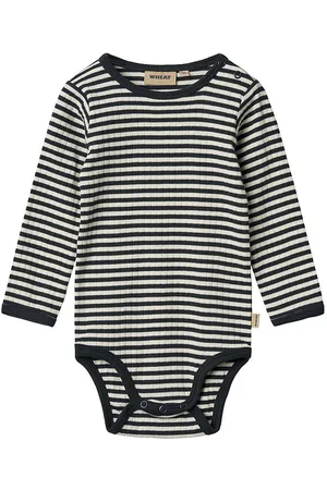 WHEAT Body l/Ã¦ - Rib - Berti - Navy Stripe