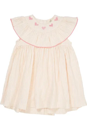 Copenhagen Colors Kjole - Dusty Rose W. Creame Stripe W. Pink