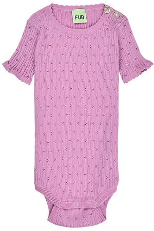 FUB Body k/Ã¦ - Rib - Pointelle - Orchid