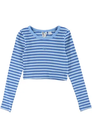 Roxy Bluse - Cropped - Rib - Hey Yeah Yeah - Dazzling Blue Party