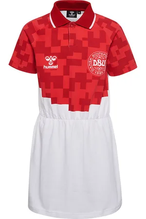 Hummel Kjole - DBU Gameday - Hvid/Chili Pepper