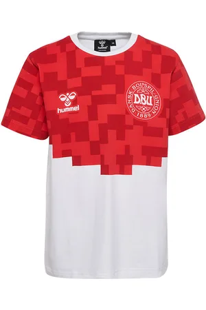 Hummel T-shirt - DBU Gameday - Hvid/Chili Pepper