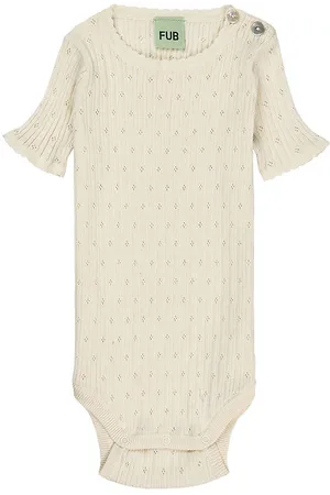 FUB Body k/Ã¦ - Rib - Pointelle - Ecru