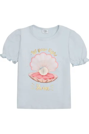 Hust and Claire T-shirt - Alma - Winter Sky m. Glitter