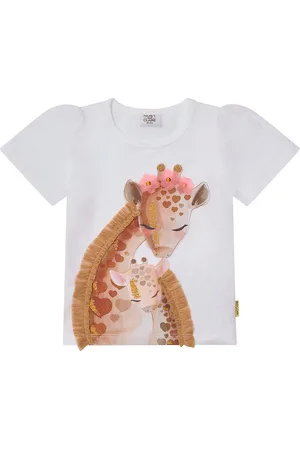 Hust and Claire T-shirt - Alma - White m. Glitter