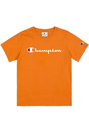 Champion T-shirt - Orange m. Print