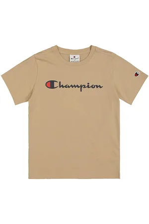 Champion T-shirt - Beige m. Logo