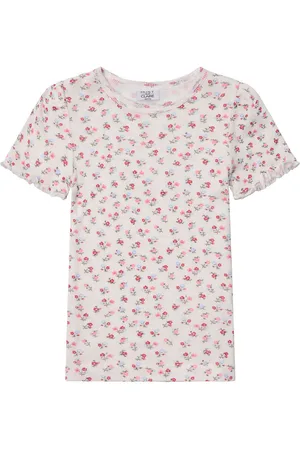 Hust and Claire T-shirt - Alma - Ivory m. Blomster