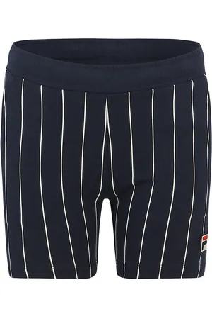 Fila Shorts - Leczna - Black Iris/Bright White Striped
