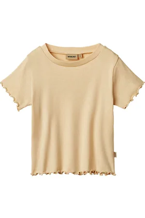 WHEAT T-shirt - Rib - Irene - Macadamia