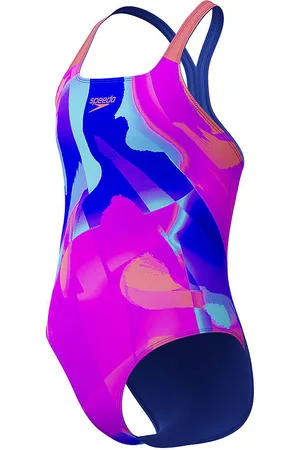 Speedo Badedragt - Digital Allover Powerback - Pink