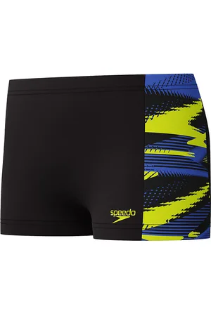Speedo Badebukser - HyperBoom Panel - Sort m. Gul/BlÃ¥