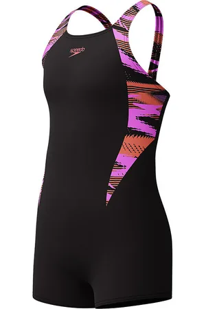 Speedo Badedragt - HyperBoom Splice - Sort m. Lilla