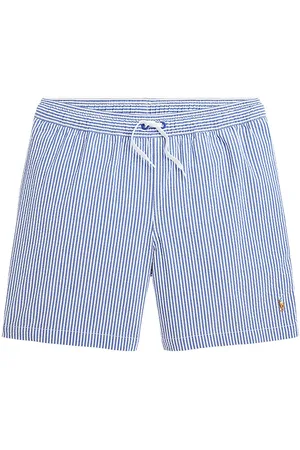 Ralph Lauren Badeshorts - Travlr - BlÃ¥/Hvid