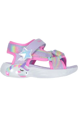Skechers Sandaler m. Lys - Dreamy Unicorns - Lavender/Multi