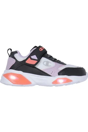Champion Sko m. Lys - Wave Low Cut - Hvid/Sort/Lilla/Rosa