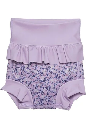 Color Kids Blebadebukser m. FlÃ¦ser - Lavender Mist