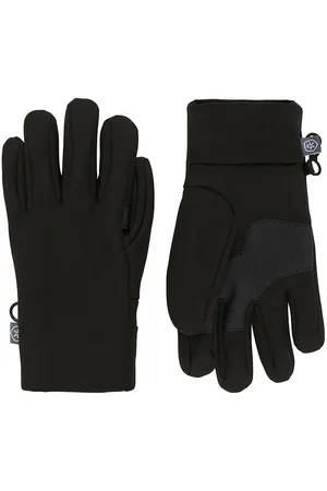 Color Kids Handsker - Softshell - Sort